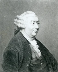 Portrait of David Hume (engraved by William Henry Worthington)