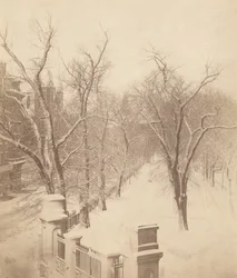 Boston Common Snow Scene, 1850s