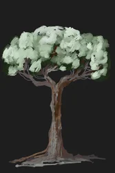 Vibrant Green Tree