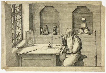 Portrait of Wenzel Jamnitzer in His Study