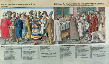 The Great Embassy of Ivan IV (1530-84) of Russia to the Holy Roman Emperor at Regensburg in 1576 (detail)
