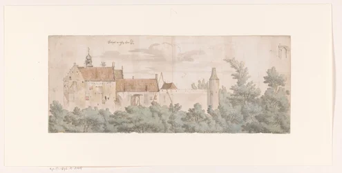 View of Kasteel Ooij, North Brabant