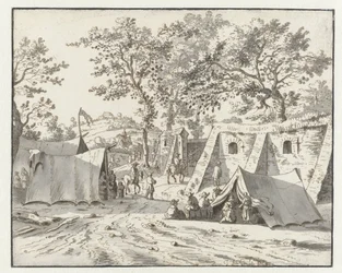 View of an Encampment of the Army of William III near Leuven