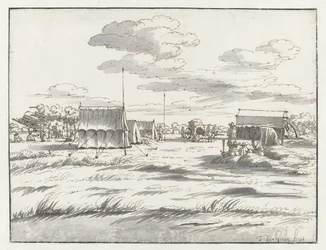 View of an Encampment of the Army of William III near Leuven