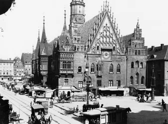 Town Hall, Breslau (modern day Wroclaw) Poland, c.1910