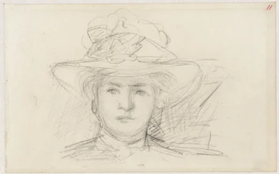 Head of a Woman with a Hat