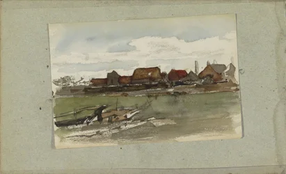 Houses by a Dike