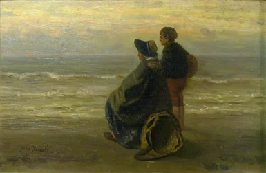 Mother and Child on a Seashore, c. 1890