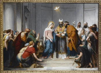 The Marriage of the Virgin. Study for the Composition of the Church of Notre-Dame-de-Lorette, circa 1833