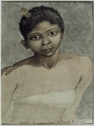 Portrait of a Black Woman from the Mountains of Manila, Made During the Expedition to the Philippines of Malaspina