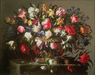 Basket with Flowers