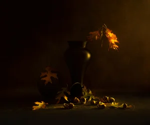 Golden Autumn Acorns