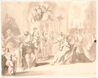 Duke Frederick III of Gottorp with Consort as Founders of Four Royal and Princely Houses