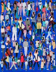 Colorful Fashion Crowd