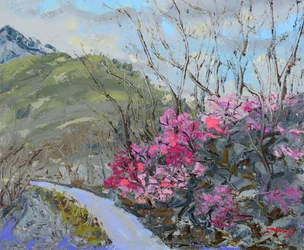 Flowering Mountain Path
