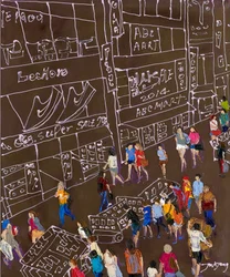 Urban Shopping Scene