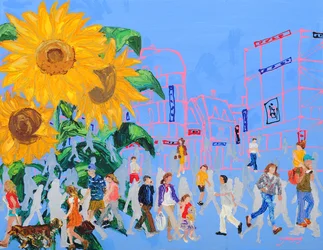 Urban Sunflower Stroll