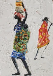 Vibrant African Figures