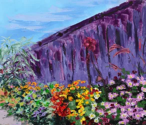 Vibrant Garden Wall
