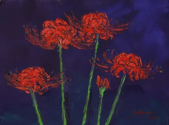 Vibrant Red Spider Lilies