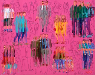Vibrant Urban Crowd
