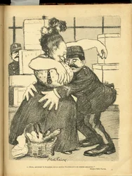 Illustration by Abel Faivre in Le Rire