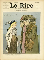 Illustration of Abel Faivre (1867-1945) for the Cover of Le Lire