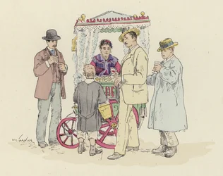 Lemonade seller at the fair