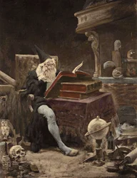 A Man Translating the Booklet Found by Jean Audeau. Gargantua. Illustration by Jules Garnier. In 