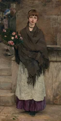 Flower seller in London