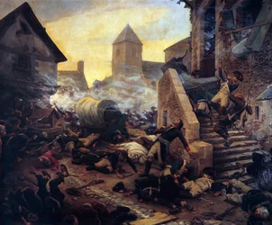 The Death of General Moulin During the Fighting of Cholet in 1794