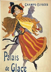 Advertising for the Ice Palace in the Champs-Elysées, by Jules Cheret