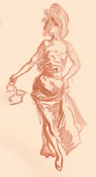 Drawing in Sanguine