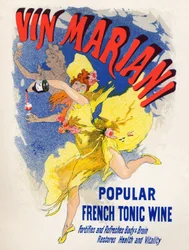 Food and Beverage. Mariani French Tonic Wine (first cocawine). Poster by Jules Cheret, France