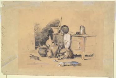 Landscape (recto); Still Life (verso)