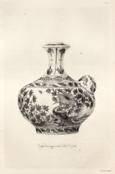 History of the Ceramic Art: A Descriptive and Philosophical Study of the Pottery of All Ages and All Nations: Persia: Soft Porcelain - Gargoulette, Decorated with the Simorgh (Plate VI)