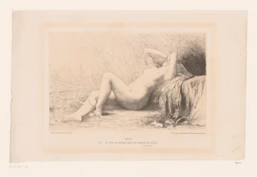 Reclining nude woman - Rêve (title on object)