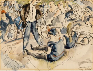 Figures on Beach, Coney Island
