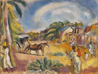 Landscape with Figures and Carriage