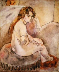 Nude Seated on a Hassock