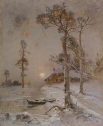 Winter Sunset, 1900