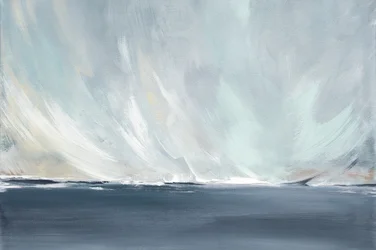 A Serene Seascape with Swirling