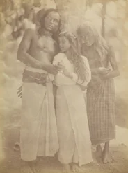 Ceylonese Group by a Tree, 1878