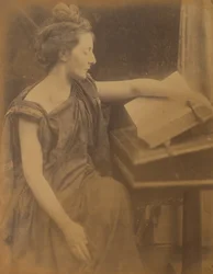 Woman in Robes Reading a Book, 1870