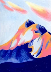 Vibrant Mountain Sky