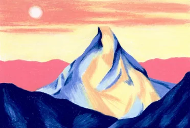 Vibrant Mountain Sunset
