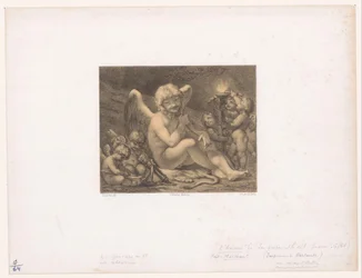 Cupid and putti sharpening their arrows