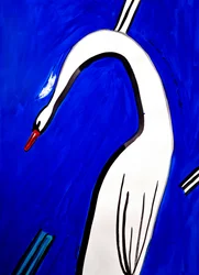 Graceful White Swan