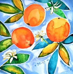 Vibrant Orange Blossoms