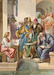 Jesus with the Elders in the Temple